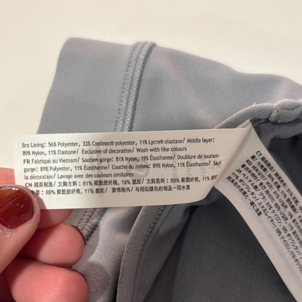 Lululemon Athletica Gray Sports Bra - Picture 4 of 4